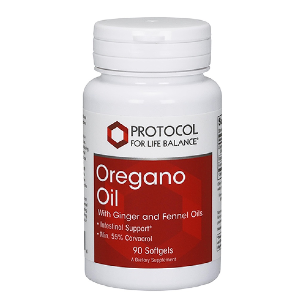PROTOKOLL FÜR LIFE BALANCE Oregano Öl 0,2 mL - für Darmunterstützung - Mindestens 55% Carvacrol - mit Ginger & Fennel Öl - Dairy Free & Egg Free - 90 Softgels