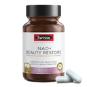 Swisse Plus NAD+ Beauty Restore | Clinically Tested Ingredients | NAD+ Supplement for Men & Women | Supports Collagen Formation, Skin Elasticity & Anti-Aging Supplement | 30 Capsules