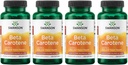 Swanson Beta-Carotene Vitamin A 25000 IU Softgels - Haut, Auge und Immunsystem Gesundheit - Antioxidans Unterstützung - 7500 mcg (300 Softgels) (4 Pack)