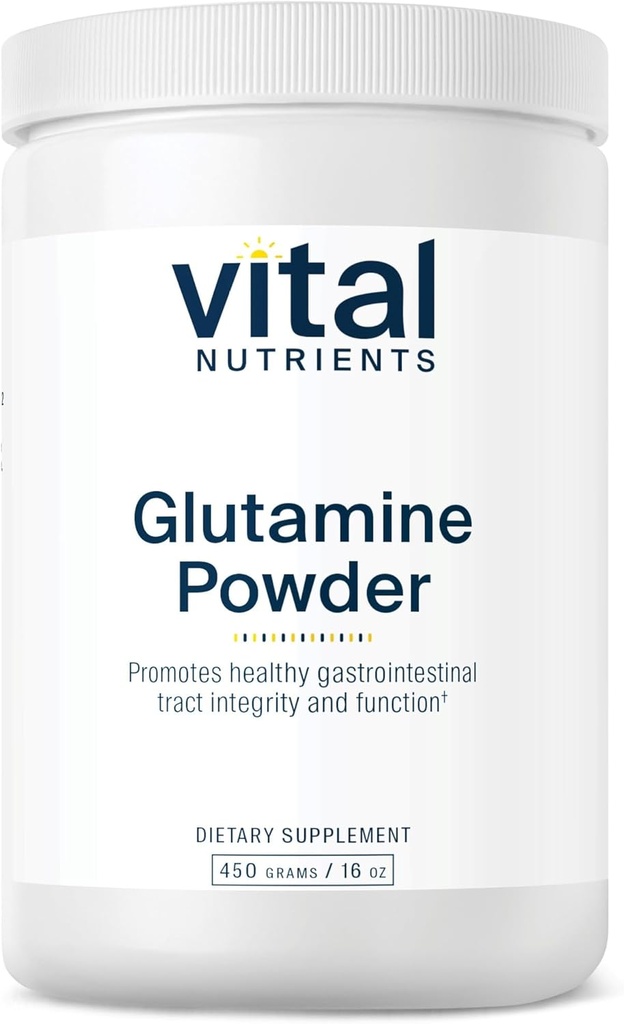 Vital Nährstoffe Glutaminpulver - Gesunde gastrointestinale Traktfunktion - Gluten, Dairy, Soy Free - Non-GMO - 450g/16 oz L-Glutamin Pulver