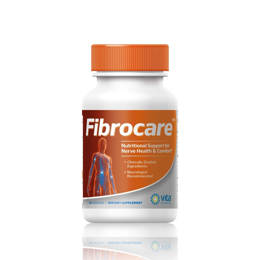 Vita Sciences FibroCare Fibromyalgia Ergänzung für schnelle Reparatur Nerve Gesundheit. Natürliche R-ALA Form 40x Stärke mit Vitaminen und Antioxidantien zu erneuern und zu revitalisieren Füße, Hände, Beine, und Zehen. 60 Ct.