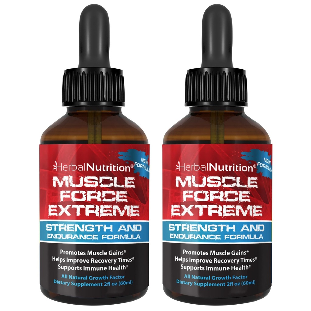 Muscle Force Extreme 2 Bottle Pack 345mg proprietäre Formel Unsere stärkste Stärke und Endurance Spray, verbessert Muskelkraft und Erholung Zeit 2oz Flaschen