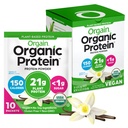 Orgain Organic Vegan Protein Powder, Vanilla Bean - 21g Pflanzenprotein, 5g Prebiotic Fiber, Low Carb, No Lactose Ingredients, No Added Sugar, Non-GMO, Für Shakes & Smoothies, 10 Travel Packs