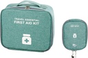 Sacs de premiers soins vides, Sac de médecine de voyage, Sac d'organisateur de fournitures médicales, Kit portable pour voyager, Voiture, Camping, Bureau, Randonnée, Extérieur (Cationic Green)