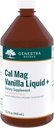 Genestra Marken Cal Mag Vanilla Liquid + | Calcium-Magnesium-Ergänzung | 15.2 fl. oz.