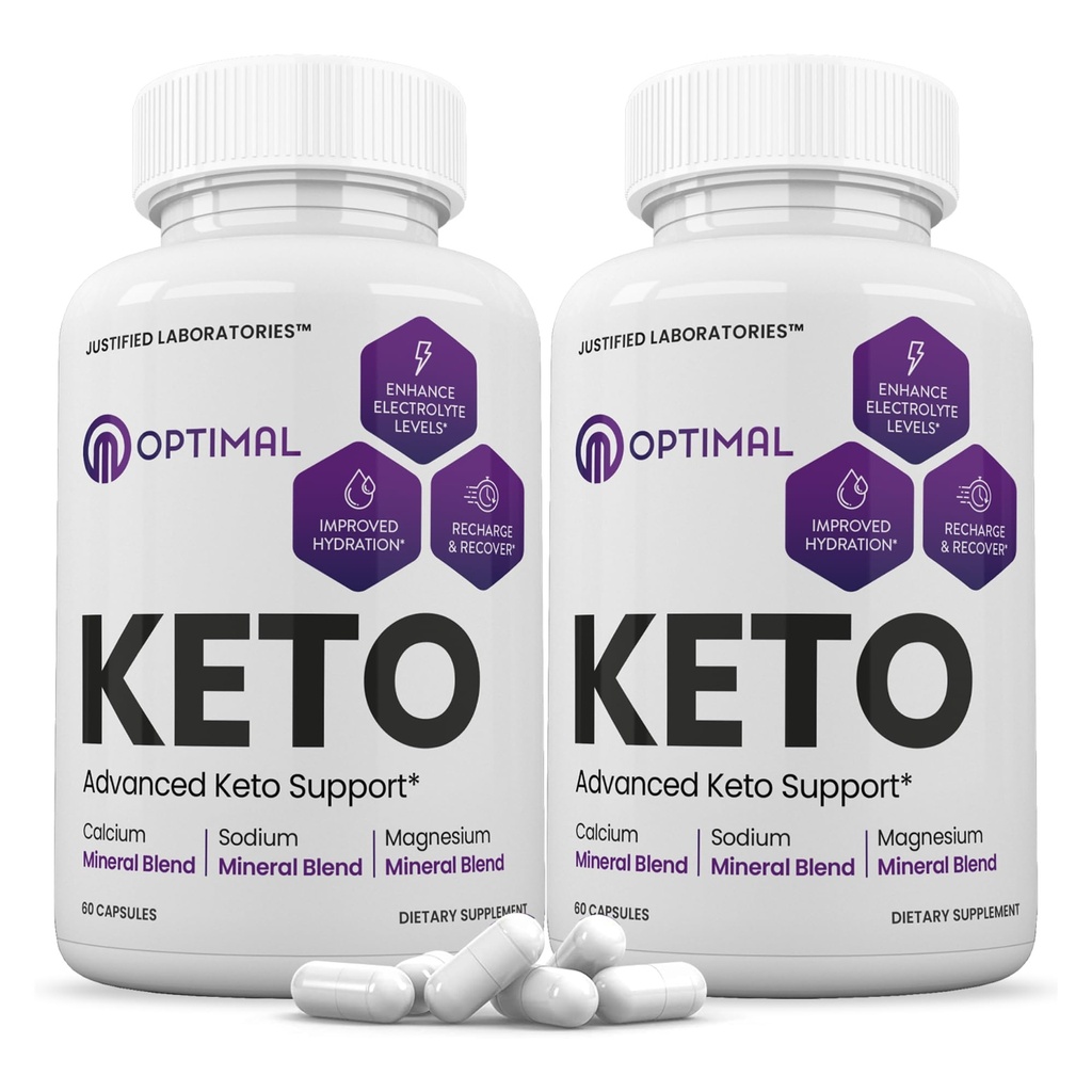 (2 Pack) Optimale Keto Pillen 1275MG Neu & Verbesserte Formel Enthält Apfelessig Extra Virgin Olivenöl Pulver Grüner Tee Blatt 120 Kapseln