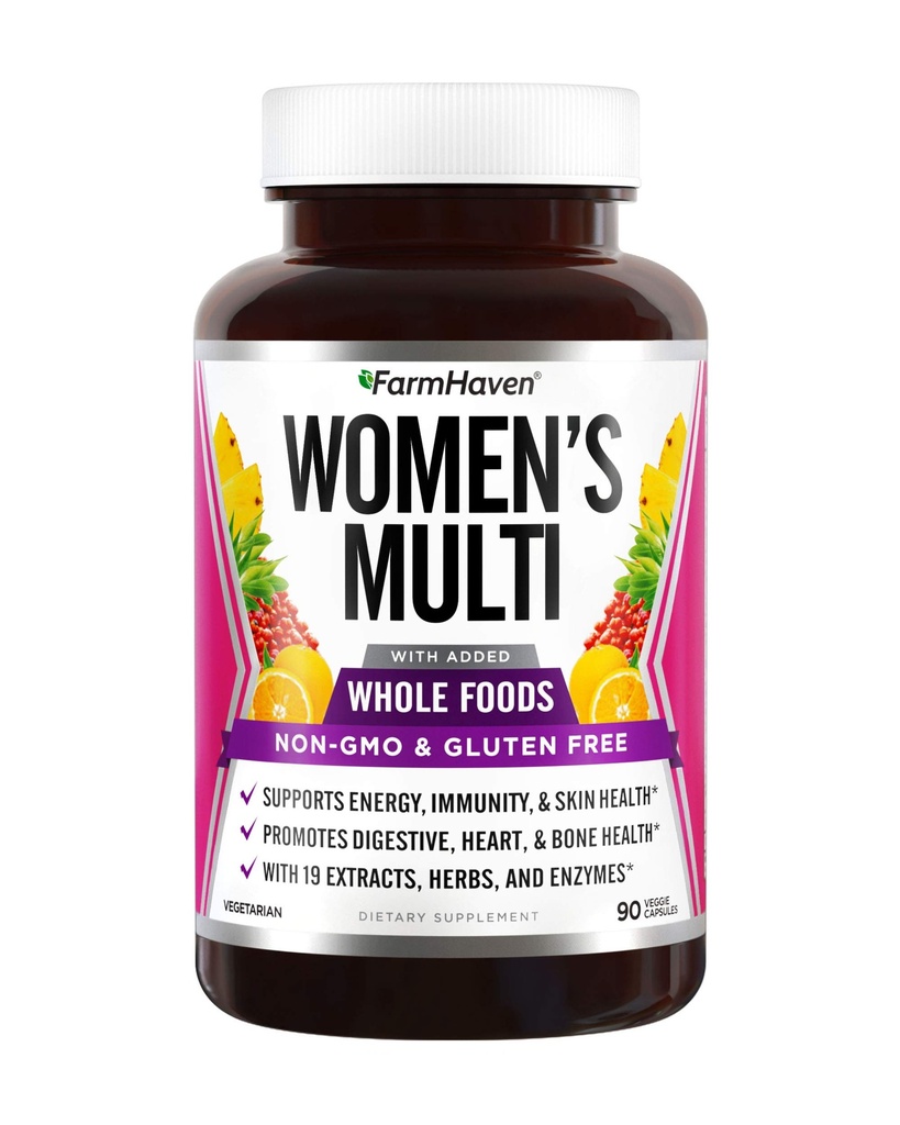 FarmHaven Multivitamine pour les femmes. 22 nutriments essentiels, fruits et légumes Femmes Multivitamine.