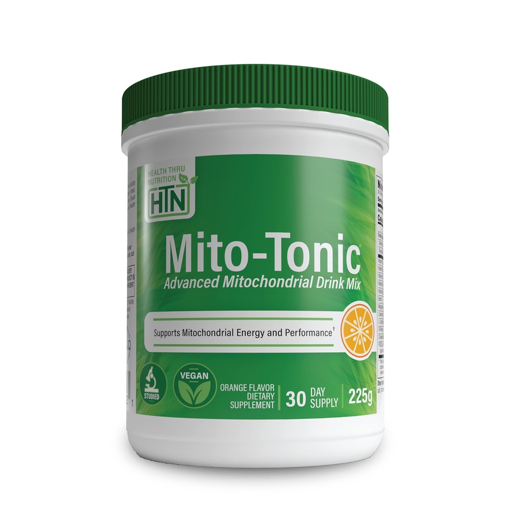 Santé Thru Nutrition Mito-Tonic Mitochondrial Drink Mix Advanced CoQ-10, PQQ, D-Ribose, L-Carnitine et plus encore.