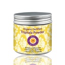 Herbes Pure Triphla Powder (Emblica officinalis) + (Terminalia belerica) + (Terminalia chebula) Organic Certified Natural Therapeutic Grade 200gm, (7.05oz)