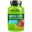 NATURELO Hommes Multivitamines - Une multivitamine quotidienne pour les hommes avec des vitamines, des minéraux et des aliments organiques entiers, stimuler l'énergie et la santé, non-OGM, 240 capsules végétariennes