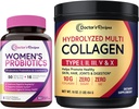 Arzt Rezepte Frauen Probiotics & Multi Collagen Powder Bundle, Wert Pack für Vaginal, Haut, Haar, Nagelgesundheit, keine Gluten, Pro (60 Kapseln) & Collagen (45 Servierungen)
