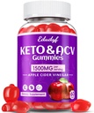 Keto ACV Gummies - 1500mg Apfel Apfel Apfelegar Gummis mit Probiotics, B12 und Keto-Unterstützung, Detox & Cleanse, GMO Free & Vegan - 60...