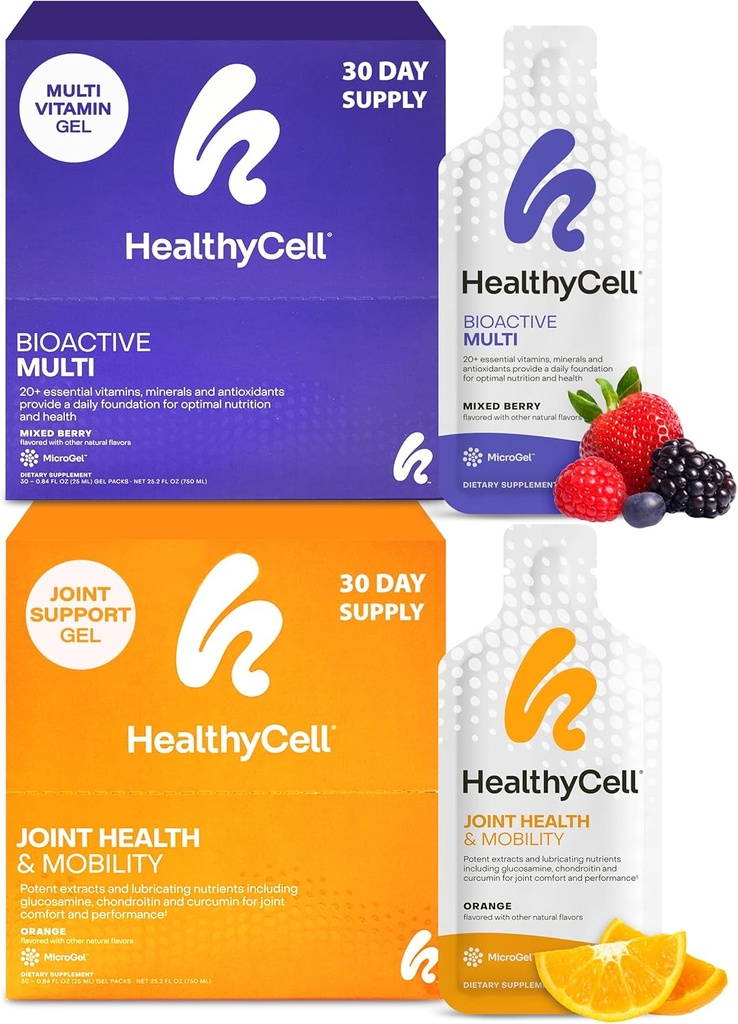 Multivitamine bioactive de cellules saines + Supplément mixte santé et mobilité pour les hommes et les femmes