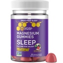 Schlafen Sie Magnesium-Gummien mit Melatonin - 200mg Magnesium Citrat - Melatonin-Gummien für Schlafqualität - Nachthilfe für Erwachsene mit Kamille - 30 Mixed Berry Chewables