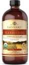 Solgar Source terrestre Huile de lin biologique - 16 fl oz - pressé à froid - Oméga 3, 6 et 9 - USDA Organique, non-OGM, sans gluten - environ 31 portions