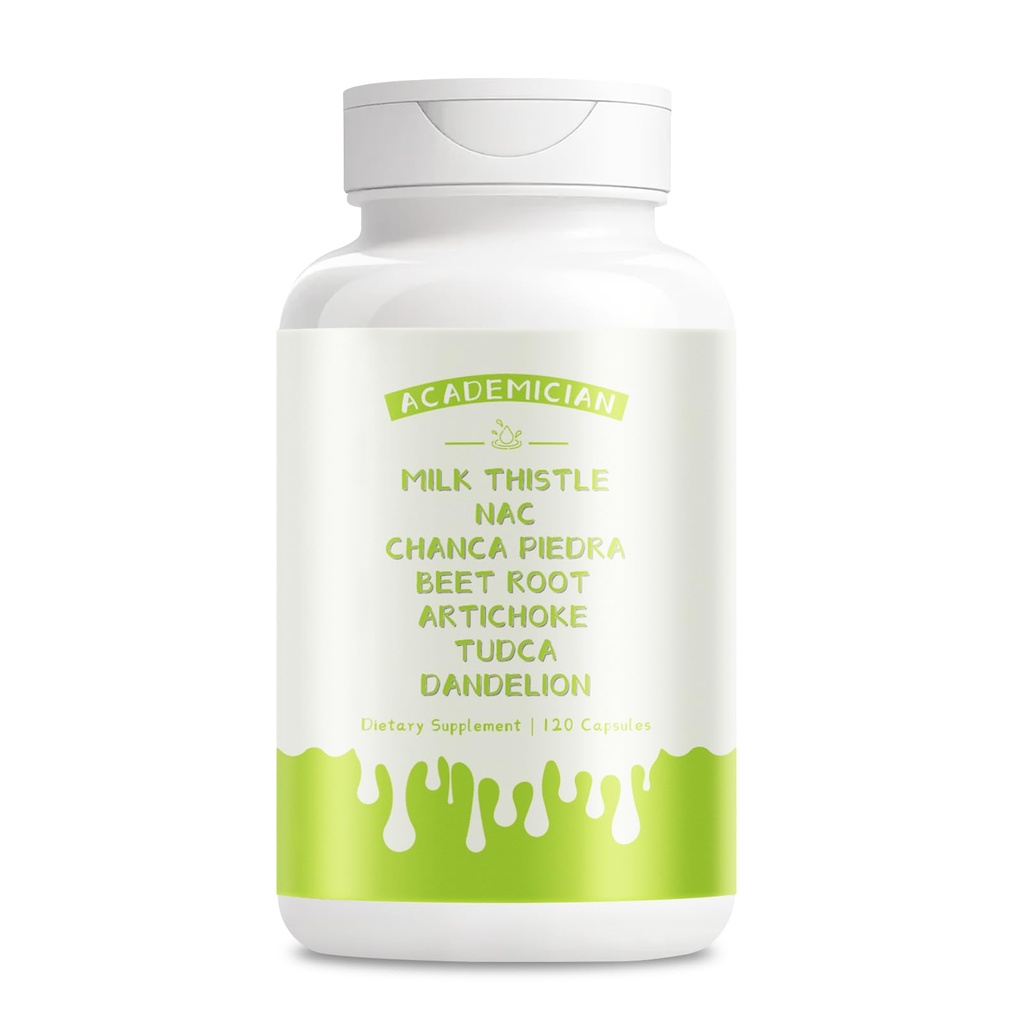 Artichoke Beet Root Capsules Chanca Piedra Milk Thistle NAC Tudca Supplement Dandelion Root Supplement - 120 Count
