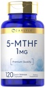 Carlyle 5-MTHF L Methylfolate 1mg.120 Capsules.