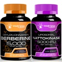 Nattokinase Supplement Kapseln - 5000 FU - Enzyme aus reinem japanischen Natto-Extrakt, Herz und Immununterstützung