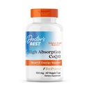 Doctor's Best High Absorption CoQ10 mit BioPerine, Vegan, Glutenfrei, Naturally Fermented, Heart Health & Energy Production, 100 mg 60 Veggie Caps