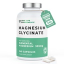 Magnesium Glycinat (Bisglycinat) | Chelat Magnesiumergänzungsmittel | 2750mg (303mg Magnesium) | 240 Kapseln / 60 Servierungen | Hochverfügbar | Made in UK - GMP Certified | Love Life Supplements