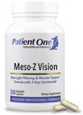Patient One Meso-Z Vision: Supplément pour soutenir la santé des yeux et le filtrage de la lumière bleue avec Lutéine, Zeaxanthin et Meso-Zeaxanthin.