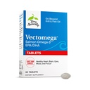 Terry naturellement Vectomega - Supplément avec EPA et DHA - Comprimés Oméga-3 pour le soutien de la santé du cerveau et du coeur - Supplément nutritionnel avec acides gras essentiels et peptides - 60 comprimés