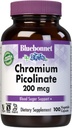 Bluebonnet Chromium Picolinate 200 mcg, 100 Vegetarische Kapseln, 100 Zähler