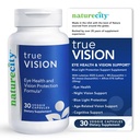 NatureCity True-Vision Eye Health Supplement - Lutéine et zéaxanthine à base végétale avec safran à haute puissance 20mg - Blue Light Protection, support de vision centrale et nocturne (30 capsules de légumes)