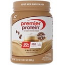 Premier Protein Powder, Café Latte, 30g Protein, 1g Zucker, 100% Whey Protein, Keto Friendly, Glutenfrei, No Soy, 95mg Koffein für Energie, 23.9 oz (17 Servierungen)
