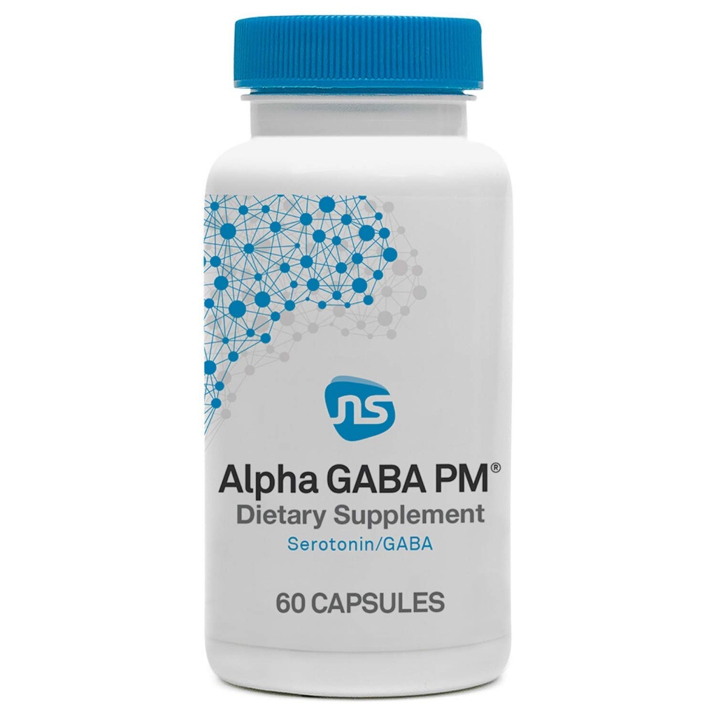 NeuroScience GABA PM Beruhige Schlafhilfe für Erwachsene - 400mg L Theanine Supplement mit 5 HTP für Gehirnunterstützung & Magnesium für Schlaf - Beruhige einen überaktiven Geist & Racing Gedanken (60 Kapseln)