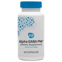 NeuroScience GABA PM Calm Sleep Aid pour les adultes - 400mg L Theanine Supplément avec 5 HTP pour le soutien du cerveau et le magnésium pour le sommeil - Soothe an Overactive Mind & Racing Thoughts (60 Capsules)