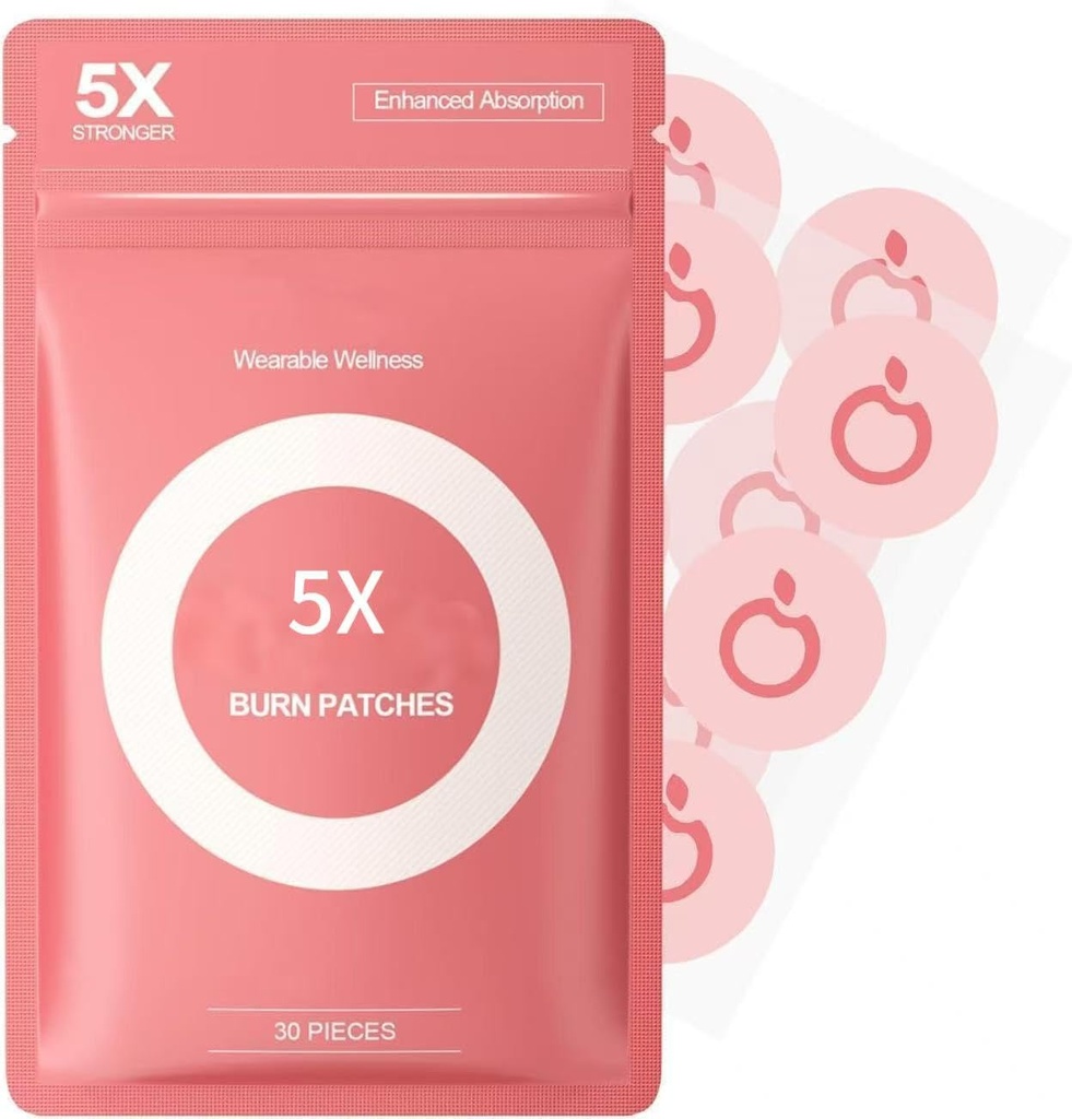 5X Strength Patches, 12 Hr Appetite Support, 30pcs for All Body Parts Men Women