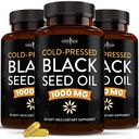 NEW AGE Black Seed Oil Softgel Capsules - Premium Cold-Pressed Nigella Sativa Producing Pure Black Cumin Seed Oil - Non-GMO & Vegetarian 90 Count (Pack von 3)