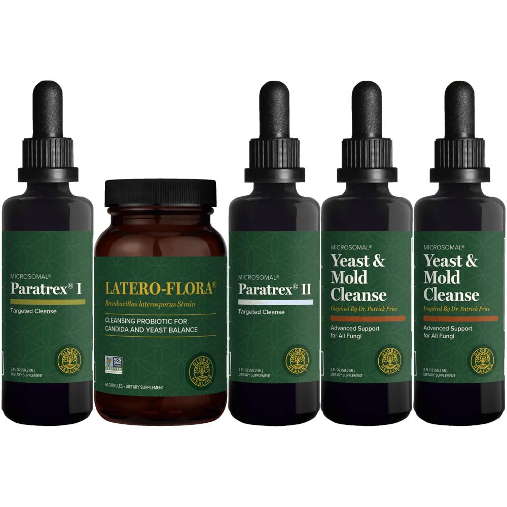 Global Healing Harmful Organism Program – 60-Day, Contains Latero-Flora, Paratrex I & Paratrex II, Y&M