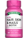 Nature's Truth Hair Skin and Nails | 60 Caplets | Plus 5.000 mcg Biotin | Non-GMO & Gluten Kostenlose Ergänzung