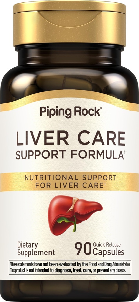 Piping Rock Liver Cleanse Complex | 90 Capsules | Liver Care Support Formula | Non-GMO, Gluten Free Supplement