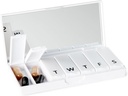 PORT X POLISH Designer Organisateur hebdomadaire de boîtes à pilules (Single 1X Daily, Crisp White)