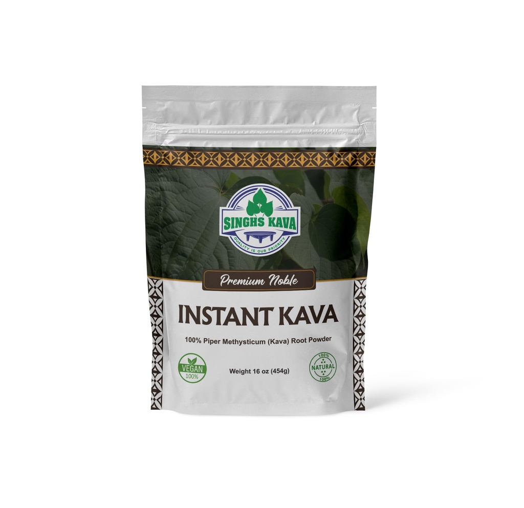 SINGHS Micronized Instant Kava Pulver-Fijian Kava (1lb) 16oz