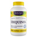 Origines saines Ubiquinol (forme active du CoQ10), 200 mg - Suppléments ubiquinol Kaneka pour la santé cardiaque et le soutien antioxydant - Supplément sans gluten et sans OGM - 150 Softgels