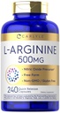 Carlyle L-Arginine 500 mg Capsules : 240 Count.