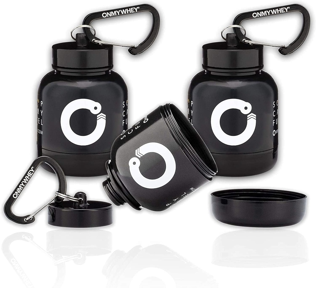 ONMYWHEY - Tragbares Protein und Ergänzungspulver Funnel Key-Chain - Modern 3-Pack