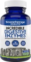 Stonehenge Health Incredible Digestive Enzyme - 18 Pflanzenbasierte Enzyme - Lipase, Lactase, Protease, Amylase, Bromelain for Gas, Bloating, Fatigue (1)