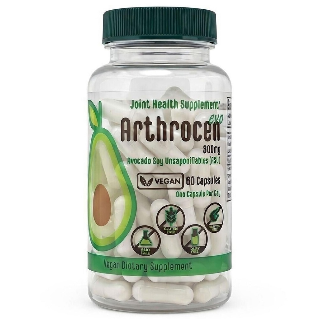 EVO Vegan Joint Health Supplement, 300Mg Avocado Soy Unsagbar, 60 Tage Versorgung, Eine Kapsel pro Tag (2 Monate)