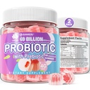 2Pack Probiotic + Prebiotics Gummis Sugar Free 60 Billion CFU, 11 Strains Probiotics Gefüllte Gummis für Frauen Männer Verdauungs-Gesundheit und Gut-Gesundheit, unterstützt Verstopfung, Durchfall, Gas & Bloating