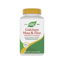 Nature's Way Calcium Magnésium & Zinc Mineral Complex, soutient la santé osseuse et la fonction musculaire*, le soutien immunitaire*, 250 capsules (paquetage May Vary)