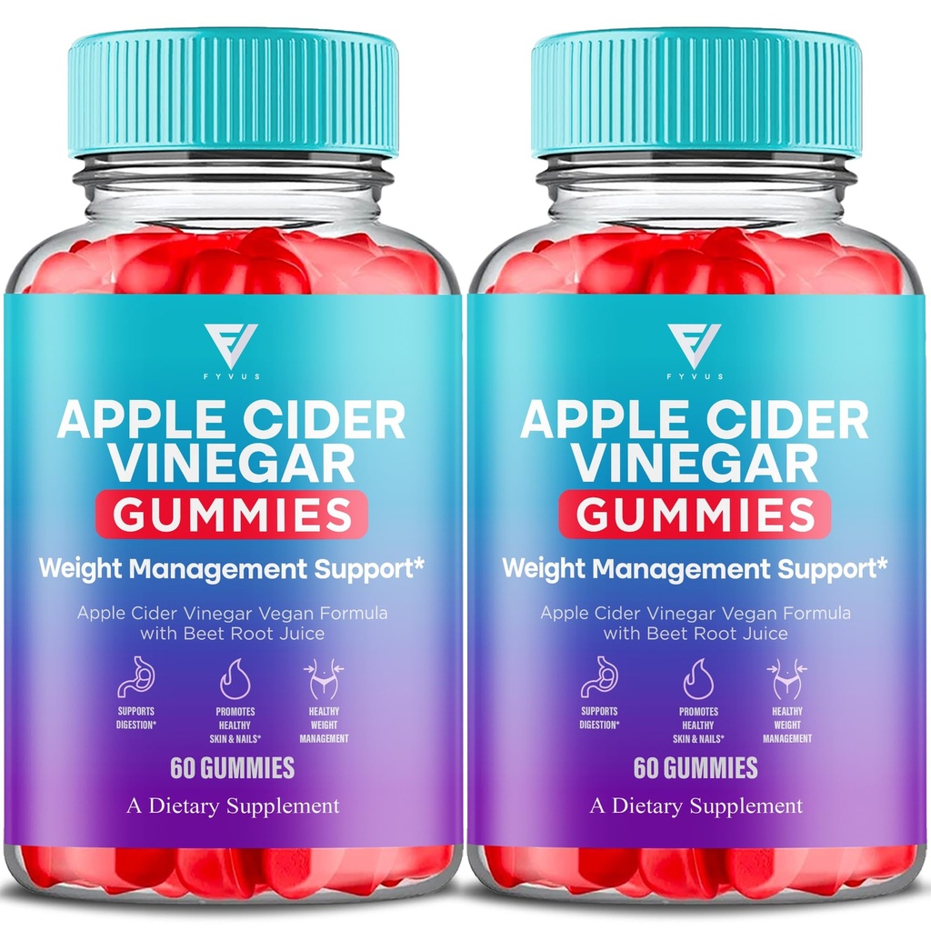 Valeur proposée: (2 Pack) Gommies de vinaigre de cidre de pomme de cidre de kéto Formule de supplément de vitamine 1000MG pour les femmes hommes avec racine de betterave à acide folique (120 Gommies)
