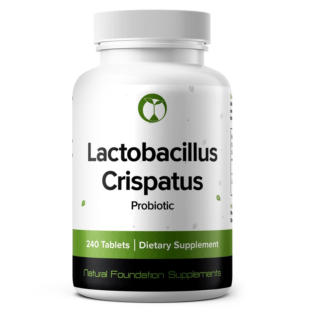 Lactobacillus Crispatus Probiotic 240 comprimés (4 mois d'approvisionnement) – souche étudiée LCR86 – UFC de 3 milliards – Soutien de santé digestif et vaginal – BPF certifié (240, Lactobacillus Crispatus)