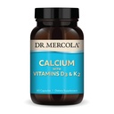 Dr. Mercola Calcium mit Vitaminen D3 & K2 - unterstützt Knochen & Herz Gesundheit* - Kalzium mit Vitaminen D3 & K2 - Eggshell-Derived - Non-GMO, Gluten-Free & Soy Free - 90 Kapseln (90 Portionen)