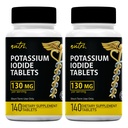 Kaliumjodid Tabletten (Pack von 2) 130mg - 280 Tabletten EXP 10/2032 - YODO Naciente - KI Pillen - Yoduro de Potasio - Nutri Supplements