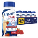 Vergewissern Plus Erdbeeren Ernährung Shake | Meal Ersatz Shake | Ready To Drink | 16g Protein und 27 Vitamine und Mineralien | 8 fl oz - 24 Pack